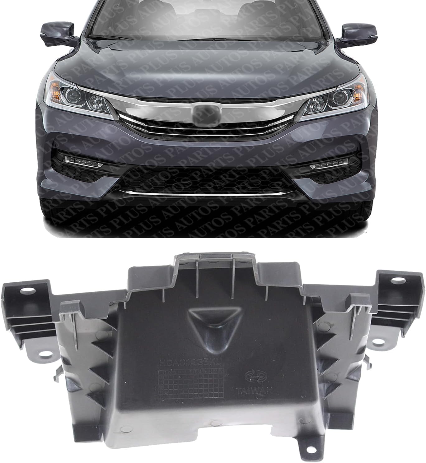 Front Grille Stay Bracket Plastic Direct Replacement Compatible With 2013-2017 Honda Accord HO1207111 71125T2AA00