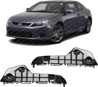 Set Of 2 Front Bumper Support Bracket Plastic Left Driver & Right Passenger Side Direct Replacement Compatible With 2011-2016 Scion tC SC1043101 SC1042101 5211521030 5211621030