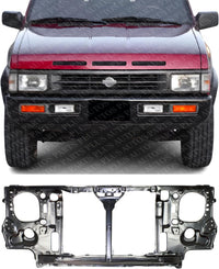 Front Radiator Support Assembly Steel Direct Replacement Compatible With 1993-1995 Nissan Pathfinder / 1993-1994 D21 NI1225120 6250055G00