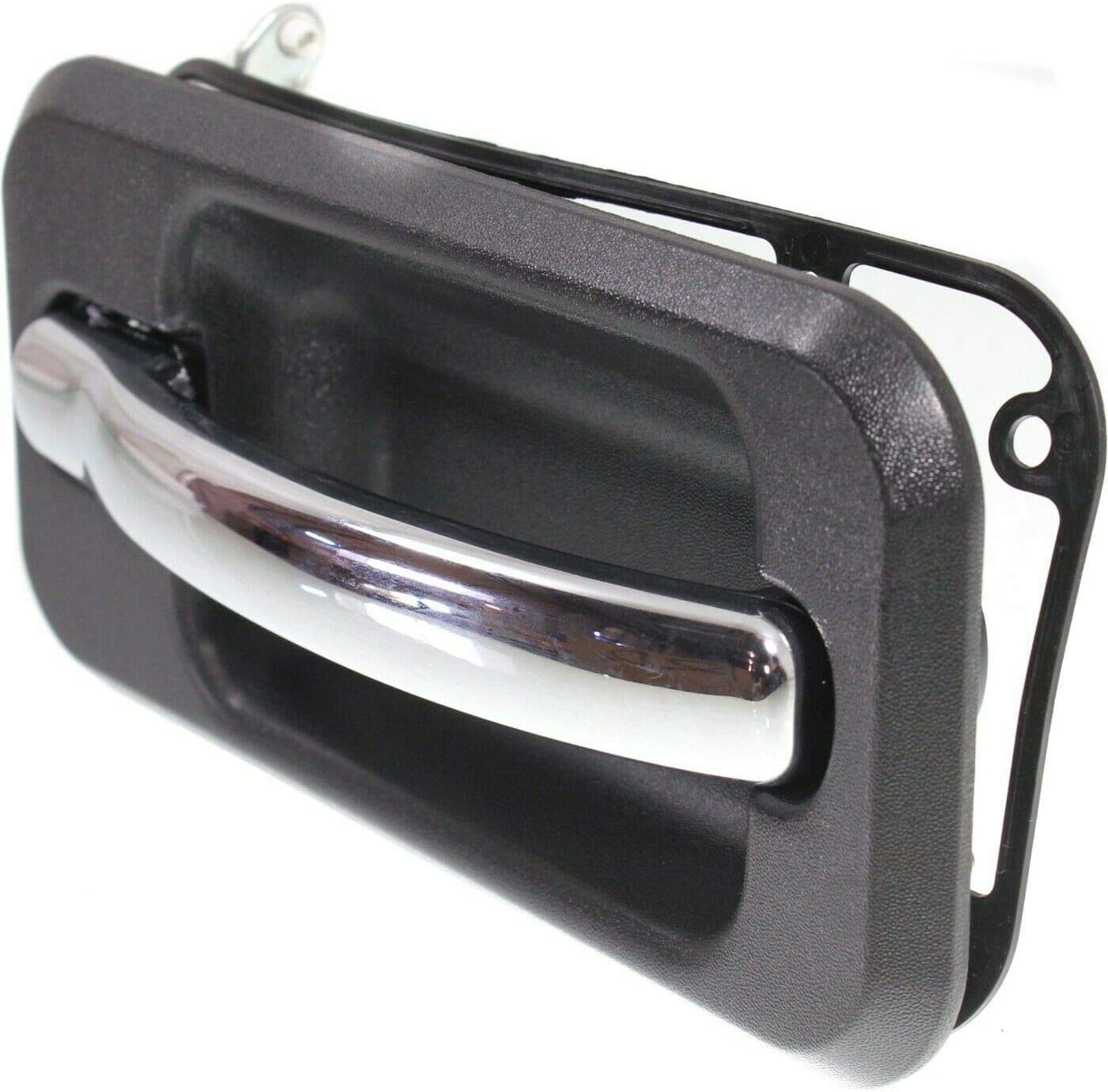 Rear Door Handle Black Bezel with Chrome Lever Right Passenger Side Direct Replacement Compatible with 2003-2009 Hummer H2 HU1521101 25845865