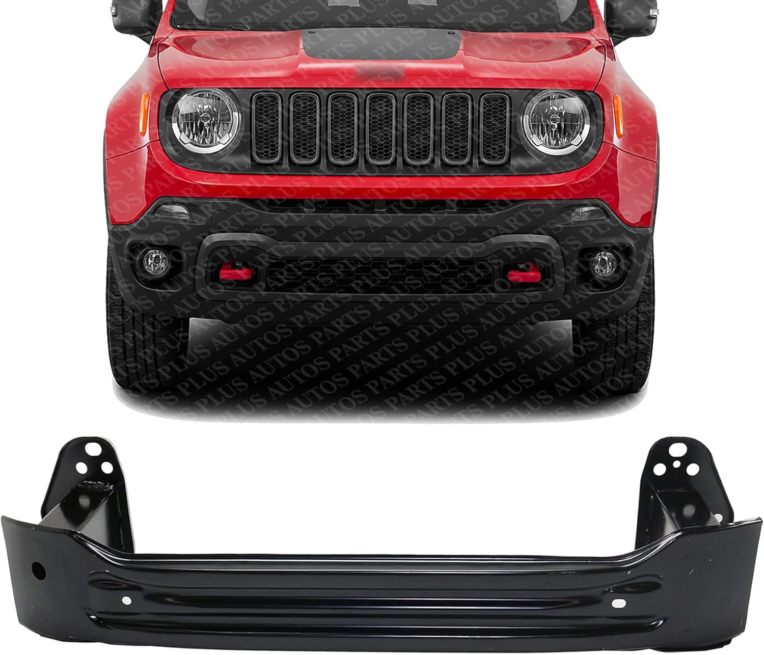 Front Bumper Reinforcement Impact Bar Steel Direct Replacement Compatible With 2015-2018 Jeep Renegade CH1006239 68256192AA