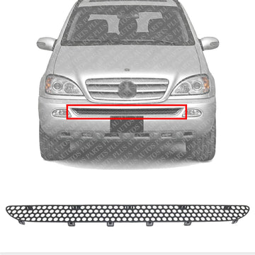 Front Bumper Lower Grille Air Inlet Textured Direct Replacement Compatible With 1998-2005 Ml-Class MB1036135 1638850081