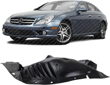 Front Section Fender Liner Left Driver Side Direct Replacement Compatible With 2006-2011 Mercedes Benz CLS-Class MB1248130 2196900930
