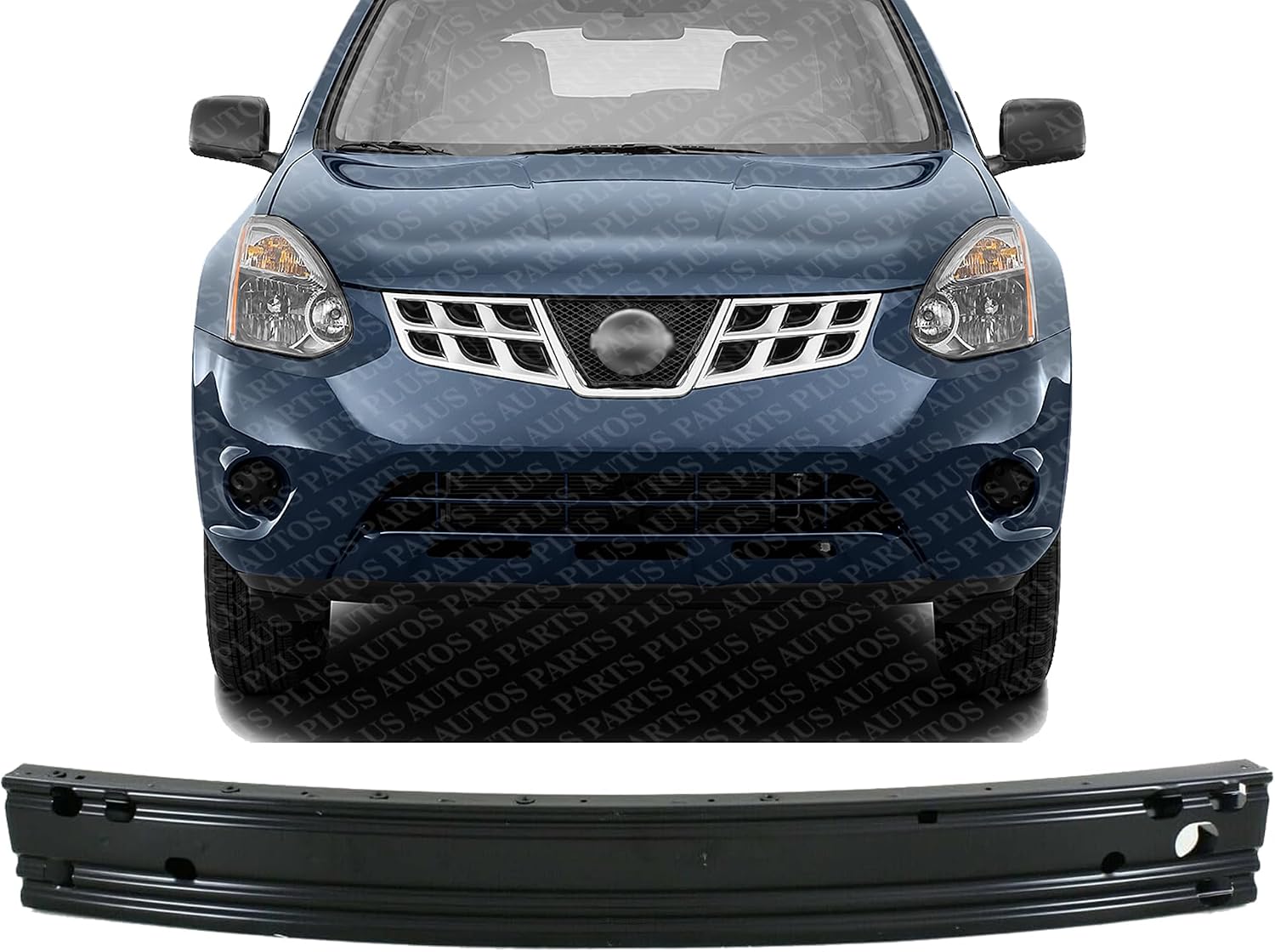Front Bumper Reinforcement Steel Direct Replacement Compatible With 2014-2019 Nissan Rogue NI1006244 620306FL0A