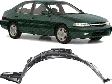 Front Fender Liner Right Passenger Side Direct Replacement Compatible With 2000-2001 Nissan Altima NI1251110 638420Z800