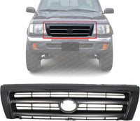 Front Grille Primed Shell And Insert Direct Replacement Compatible With 1998-2000 Toyota Tacoma TO1200211 5310004110C0