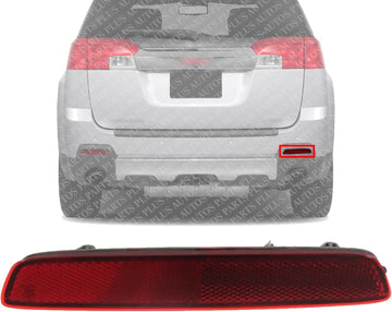 Rear Bumper Reflector Right Passenger Direct Replacement Compatible With 2010-2015 GMC Terrain / 2013-2016 Chevrolet Trax GM1185109 22950586