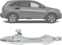 Front Or Rear Exterior Door Handel Chrome Right Passenger Side Direct Replacement Compatible with 2007-2013 Acura MDX AC1311107 72140STXA02