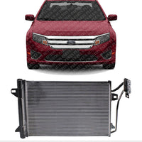 Front AC Condenser Aluminum Core Direct Replacement Compatible With 2010-2012 Ford Fusion FO3030223 9E5Z19712A