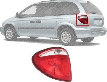 Rear Tail Light Assembly Left Driver Side Direct Replacement Compatible With 2004-2007 Dodge Caravan CH2800157 68241335AA