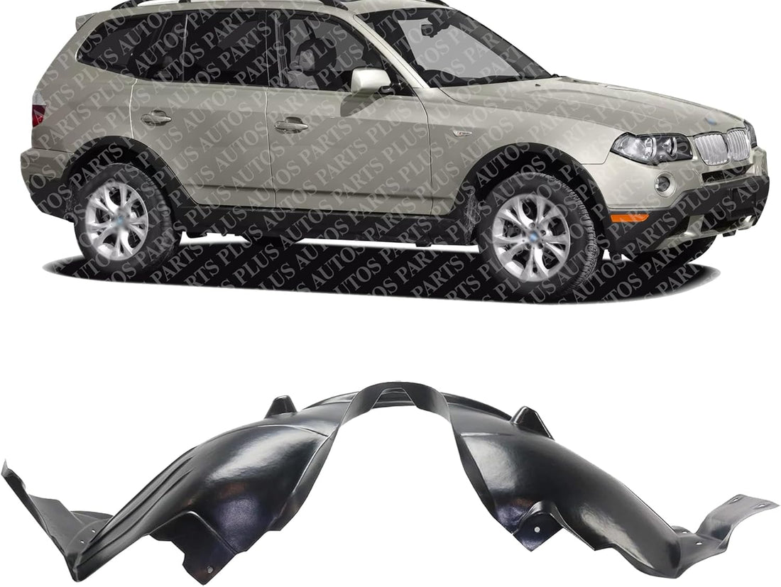 Front Fender Liner Right Passenger Side Direct Replacement Compatible With 2007-2010 BMW X3 BM1249146 51713420432-PFM