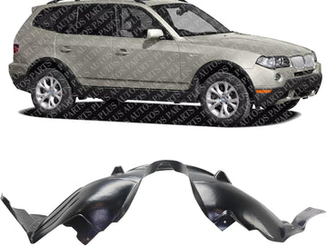Front Fender Liner Right Passenger Side Direct Replacement Compatible With 2007-2010 BMW X3 BM1249146 51713420432-PFM