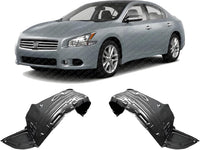 Set Of 2 Front Fender Liner Left Driver & Right Passenger Side Direct Replacement Compatible With 2009-2014 Nissan Maxima NI1248119 NI1249119 63843ZX70A 63842ZX70A