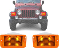 et Of 2 Front Turn Signal Light Lens And Housing Left Driver & Right Passenger Side Direct Replacement Compatible With 2001-2006 Jeep Wrangler CH2521141 CH2520141