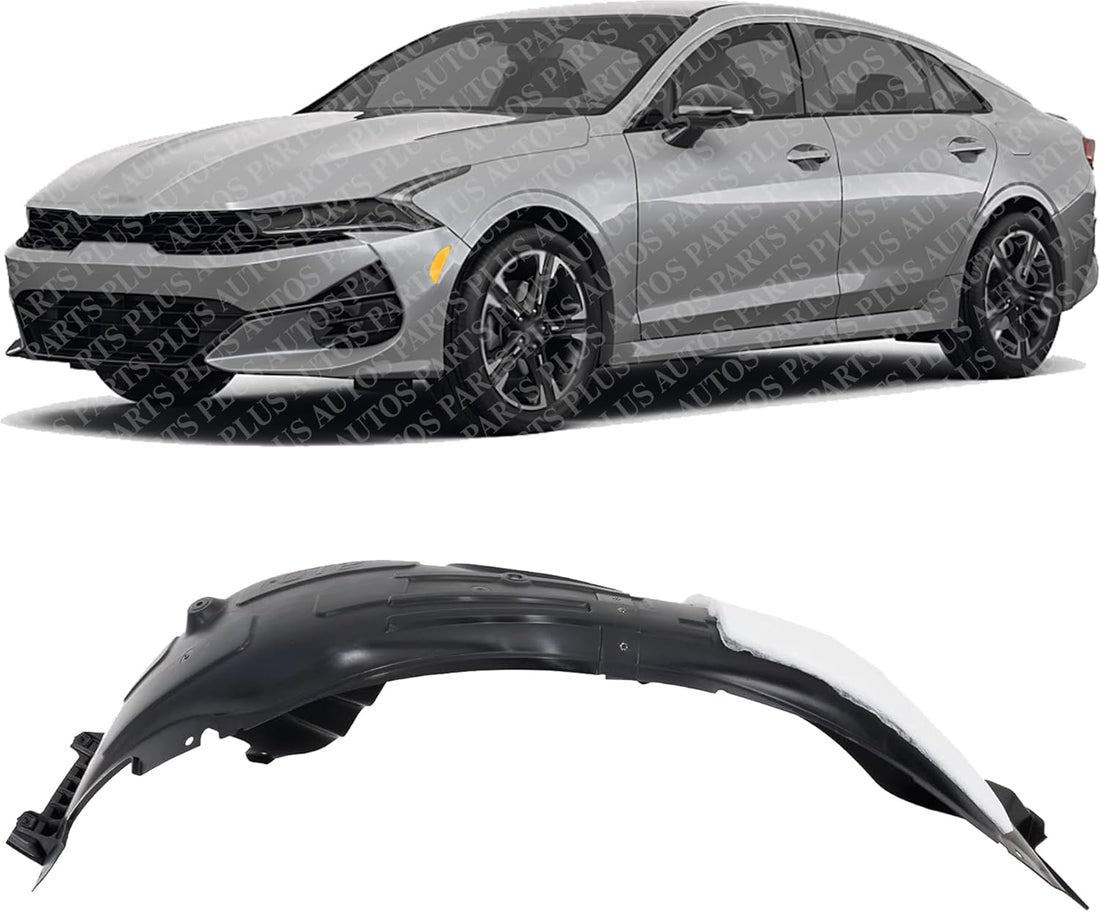 Front Fender Liner Left Driver Side Direct Replacement Compatible With 2021-2024 Kia K5 KI1248166 86811L3000