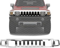 Front Upper Grille Assembly Chrome Shell And Insert Direct Replacement Compatible With 2006-2010 Hummer H3 HU1200101 15834196