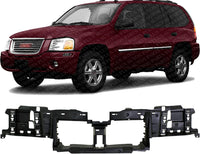 Front Header Panel Plastic Direct Replacement Compatible With 2002-2009 GMC Envoy GM1221126 15195745
