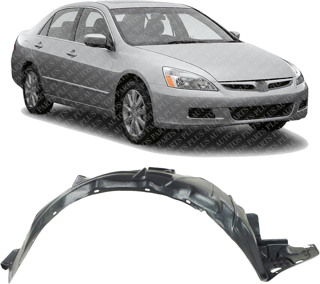 Front Fender Liner Right Passenger Side Direct Replacement Compatible With 2003-2007 Honda Accord HO1249126 74101SDCA00