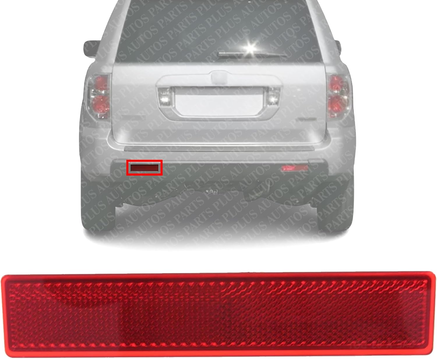 Rear Bumper Reflector Left Driver Side Direct Replacement Compatible With 2006-2008 Honda Pilot HO1185102 33505S9VA11