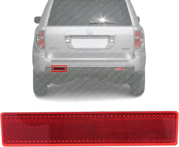 Rear Bumper Reflector Left Driver Side Direct Replacement Compatible With 2006-2008 Honda Pilot HO1185102 33505S9VA11