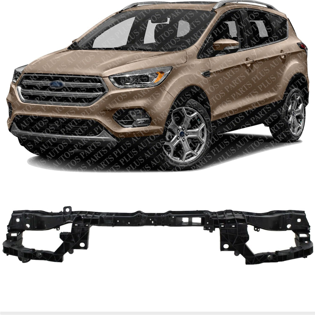 Front Upper Radiator Support Reinforcement Plastic with Steel Direct Replacement Compatible with 2013-2018 Ford C-Max / 2013-2019 Escape FO1225216 CJ5Z8A284A