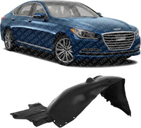 Front Fender Liner Right Passenger Side Direct Replacement Compatible With 2015-2016 Hyundai Genesis / 2017 G80 HY1249174 86812B1000