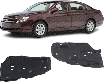 Set Of 2 Front Engine Splash Shield Under Cover Right Passenger & Left Driver Side Direct Replacement Compatible With 2011-2012 Toyota Avalon TO1228173 TO1228172 5144107020 5144207020