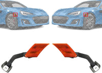 Set Of 2 Front Side Marker Lamp Assembly Left Driver & Right Passenger Side Direct Replacement Compatible With 2013-2020 Subaru BRZ 84912CA150-PFM 84912CA140-PFM