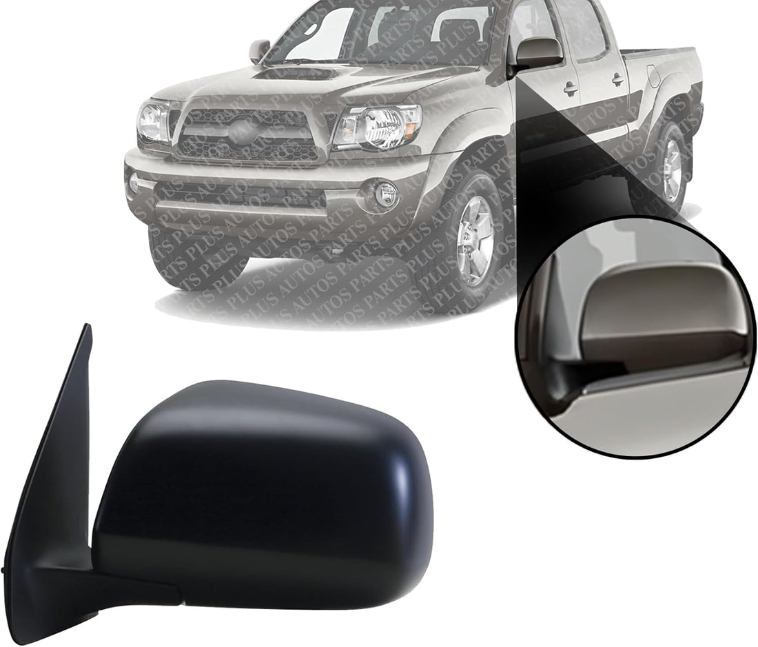 Front Mirror Manual Adjust Non-Heated Textured Left Driver Side Direct Replacement Compatible With 2005-2011 Toyota Tacoma TO1320204 8794004170