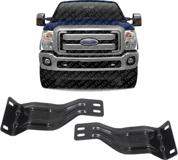 AUTOS PARTS PLUS Front Bumper Inner Bracket Left Driver & Right Passenger Side Direct Replacement Compatible With 2011-2016 Ford F-Series Super Duty FO1067185 FO1066185 BC3Z17B836A BC3Z17B837A