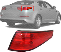 Tail Light Outer Assembly Right Passenger Side Direct Replacement Compatible With 2014-2015 Kia Optima KI2805114 924024C500