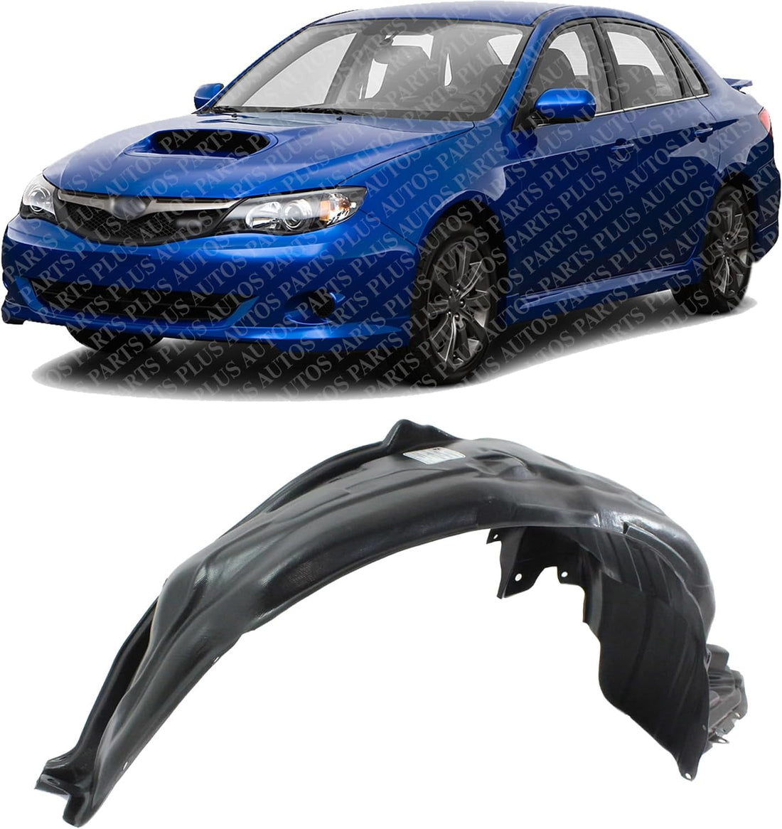 Front Fender Liner Left Driver Side Direct Replacement Compatible With 2008-2011 Subaru Impreza SU1248117 59110FG012