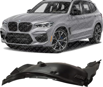 Front Fender Liner Rear Section Left Driver Side Direct Replacement Compatible With 2018-2023 BMW X3 / 2019-2024 X4 BM1248160 51717394815