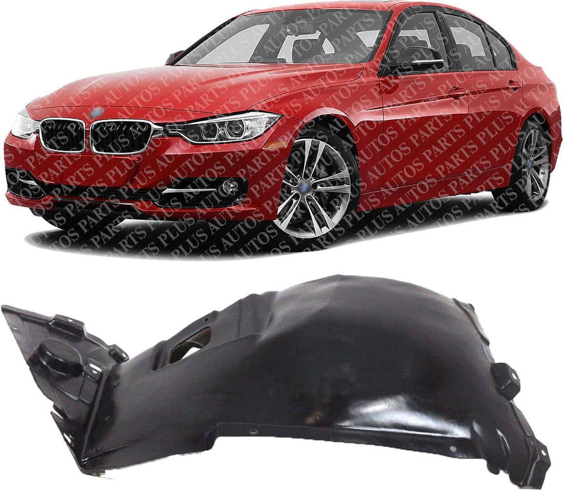 Front Section Fender Liner Left Driver Side Direct Replacement Compatible With 2007-2013 BMW 3-Series BM1250119 BM1250118 51717162831