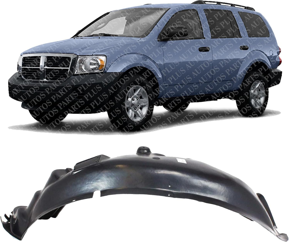 Front Fender Liner Left Driver Side Direct Replacement Compatible With 2007-2009 Chrysler Aspen/Dodge Durango CH1248135 55078071AF