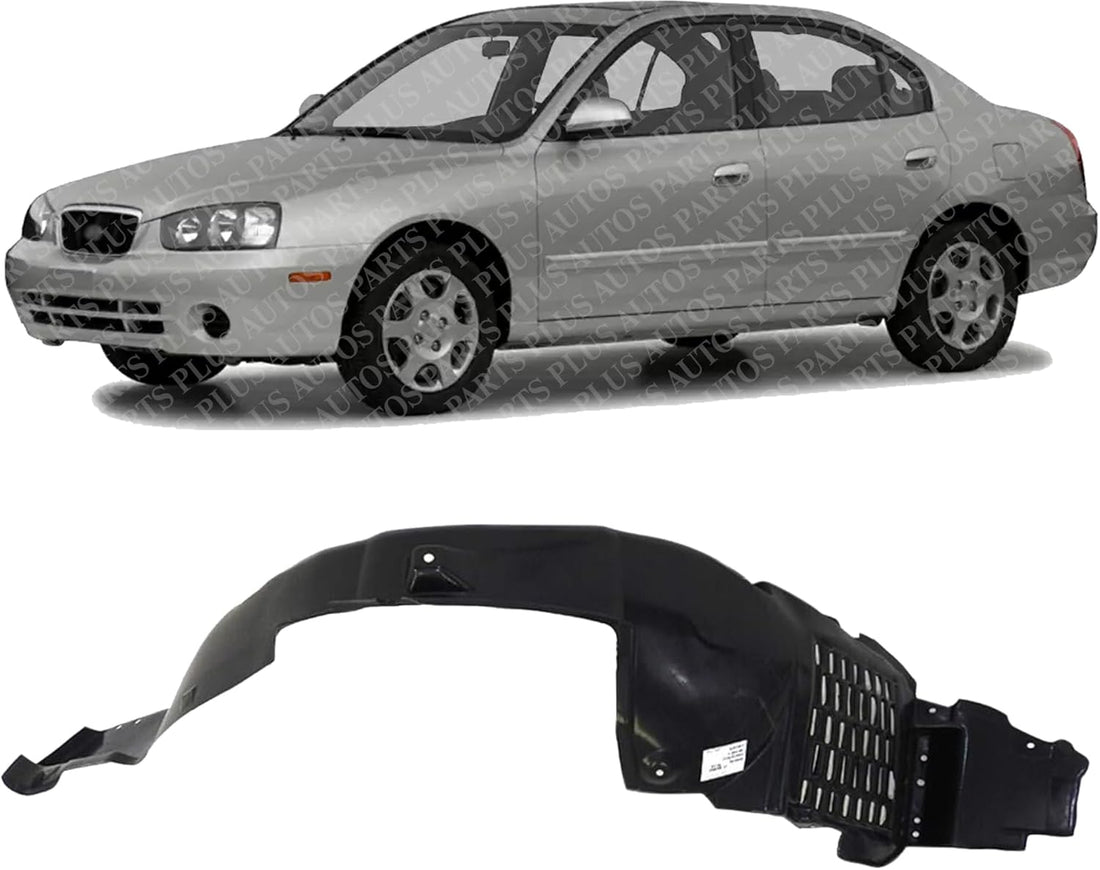 Front Fender Liner Left Driver Side Direct Replacement Compatible With 2001-2003 Hyundai Elantra HY1248105 868112D000