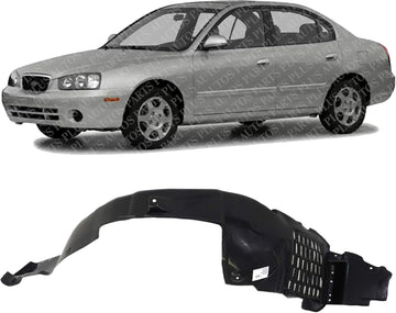 Front Fender Liner Left Driver Side Direct Replacement Compatible With 2001-2003 Hyundai Elantra HY1248105 868112D000
