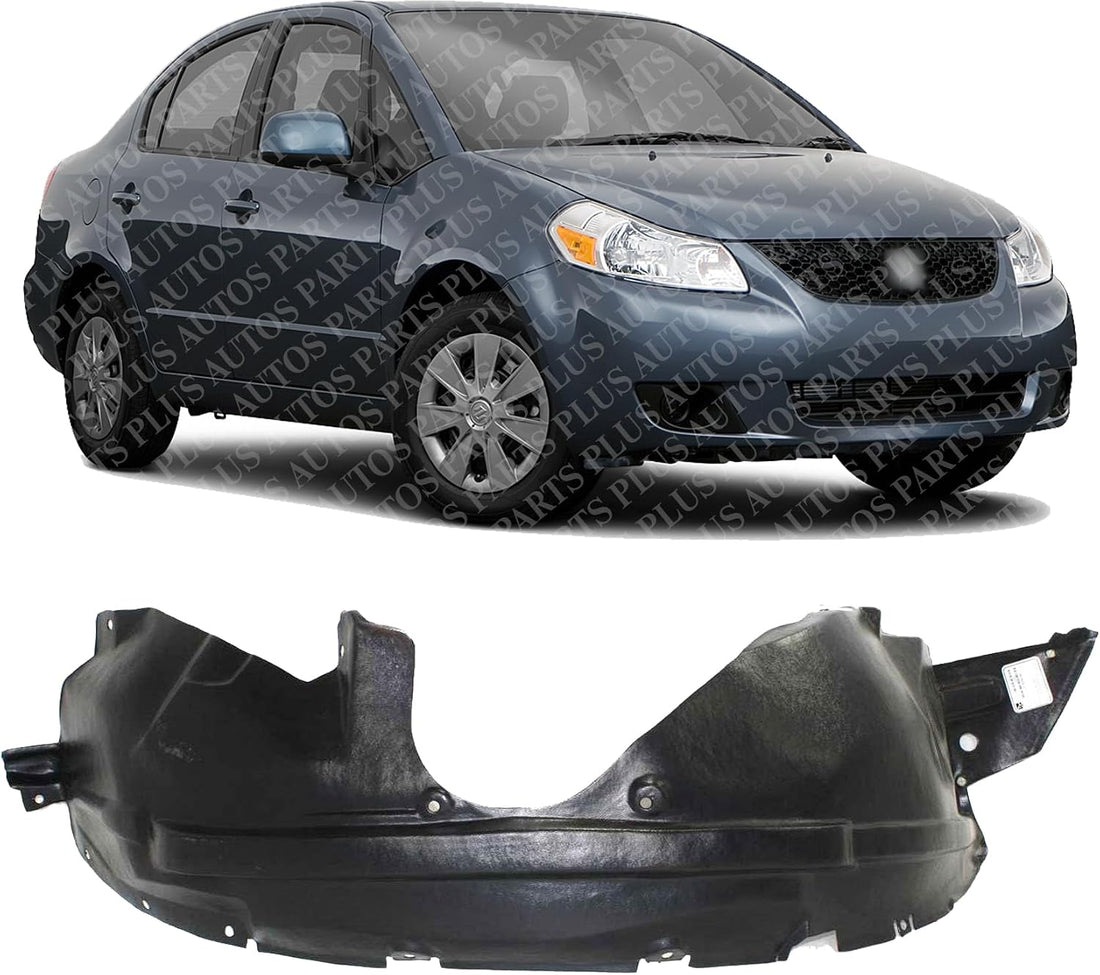 Front Fender Liner Right Passenger Side Direct Replacement Compatible With 2007-2009 Suzuki SX4 SZ1249118 7232180J00