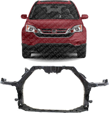 AUTOS PARTS PLUS Front Radiator Support Assembly Steel Direct Replacement Compatible With 2010-2011 Honda CR-V HO1225153 60400SWAA01ZZ