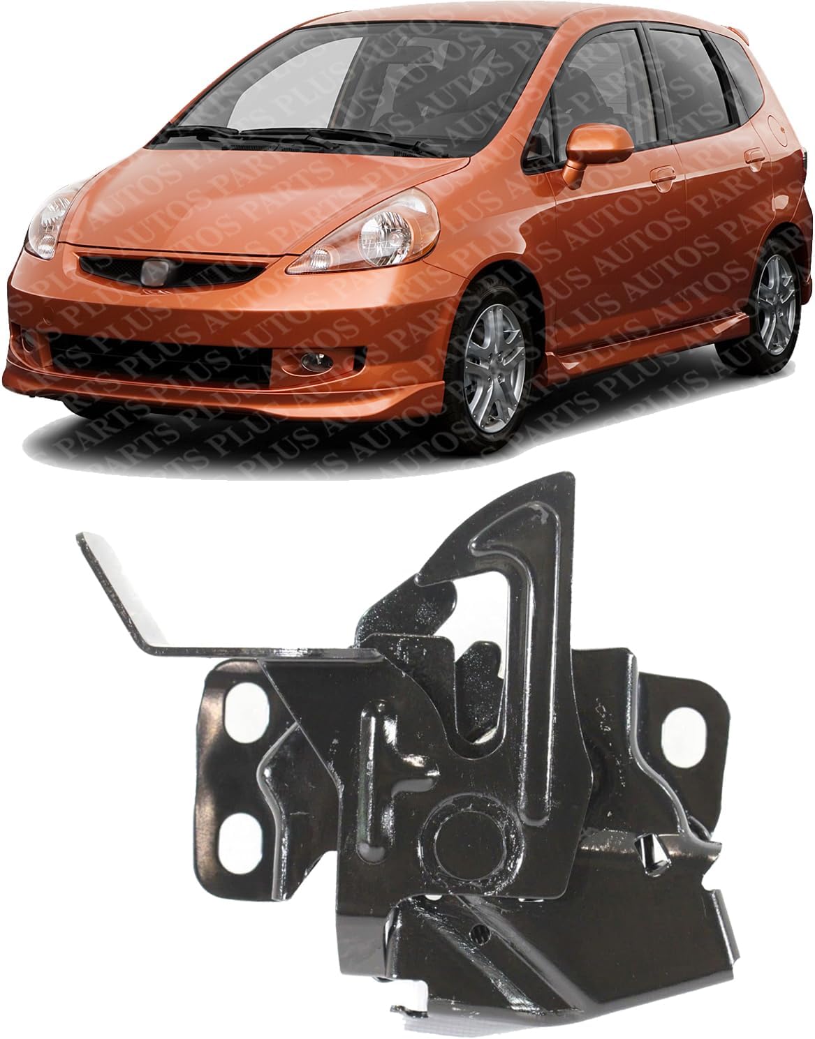 Front Hood Latch Direct Replacement Compatible With 2007-2008 Honda Fit HO1234126 74120SLNA02