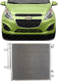 Front AC Condenser Aluminum Core Direct Replacement Compatible With 2013-2015 Chevrolet Spark GM3030301 42366121