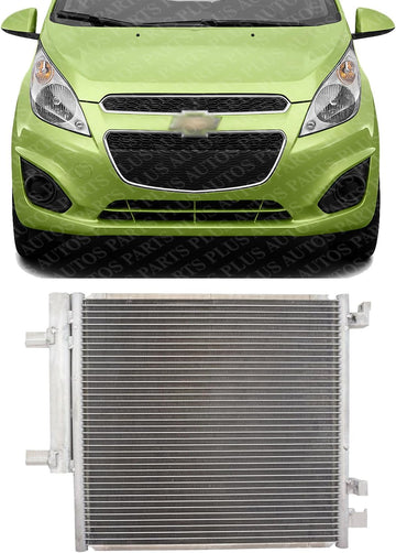 Front AC Condenser Aluminum Core Direct Replacement Compatible With 2013-2015 Chevrolet Spark GM3030301 42366121