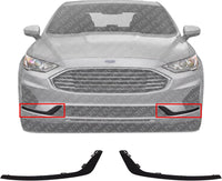 Set Of 2 Front Bumper Face Bar Molding Left Driver & Right Passenger Side Direct Replacement Compatible With 2019-2020 Ford Fusion/Police Responder FO1047110 FO1046110 KS7Z15266CE