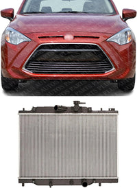 Front Radiator Aluminum Core Direct Replacement Compatible With 2016 Scion IA / 2016-2020 Toyota Yaris TO3010352 16400WB001