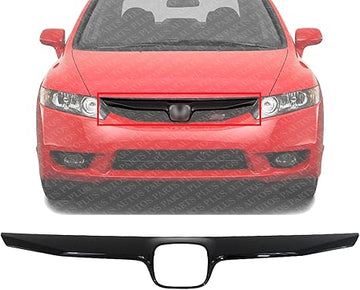 AUTOS PARTS PLUS Front Upper Grille Molding Textured Direct Replacement Compatible with 2009-2011 Honda Civic HO1210128 71122SVJA50ZA