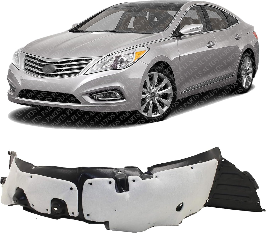Front Fender Liner Left Driver Side Direct Replacement Compatible With 2012-2014 Hyundai Azera HY1248166 868113V000