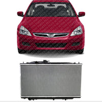 Front Radiator Aluminum Core Direct Replacement Compatible With 2003-2007 Honda Accord HO3010191 19010RCAA53