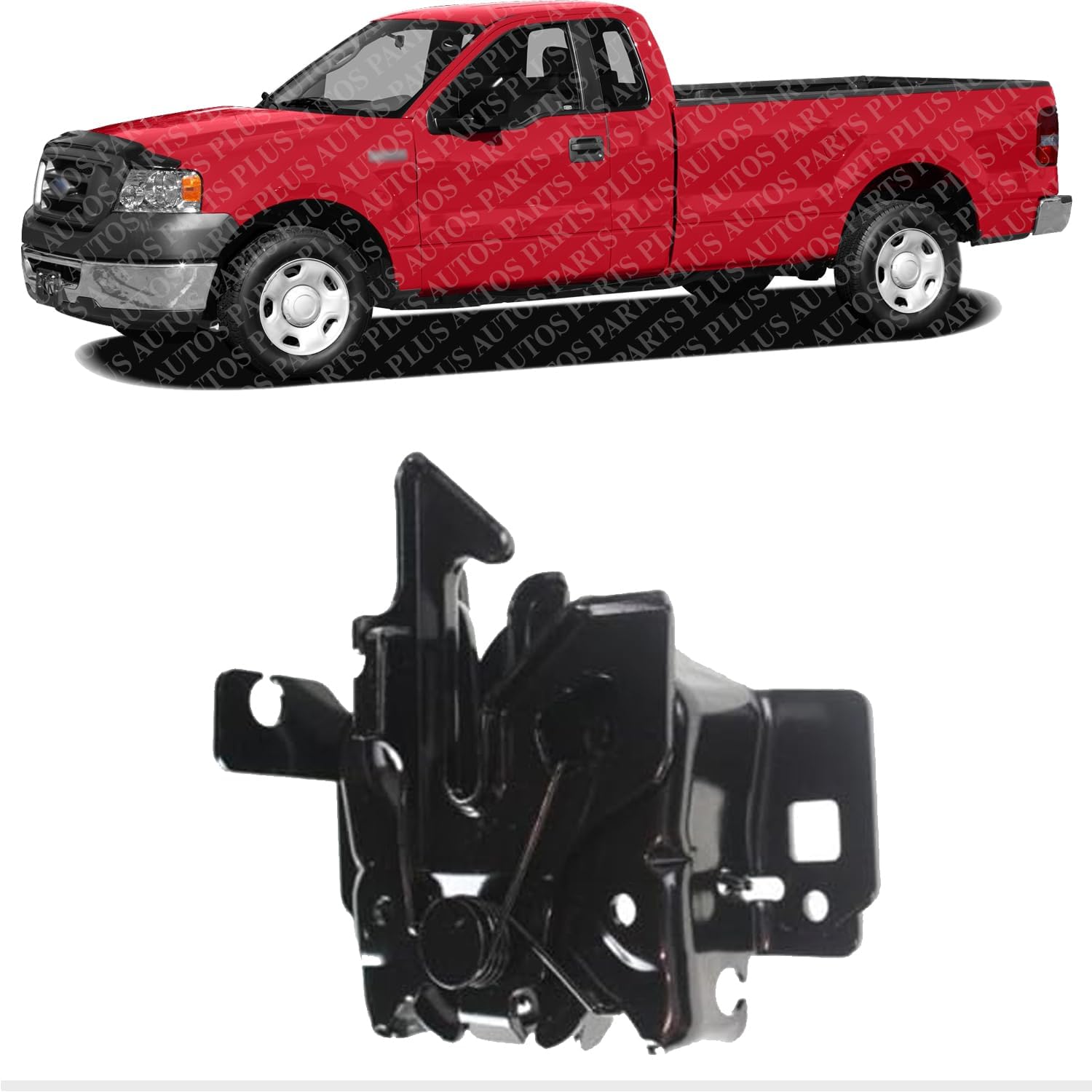 Front Hood Latch Lock Assembly Steel Direct Replacement Compatible with 2004-2014 Ford F-150 FO1234113 4L3Z16700AB