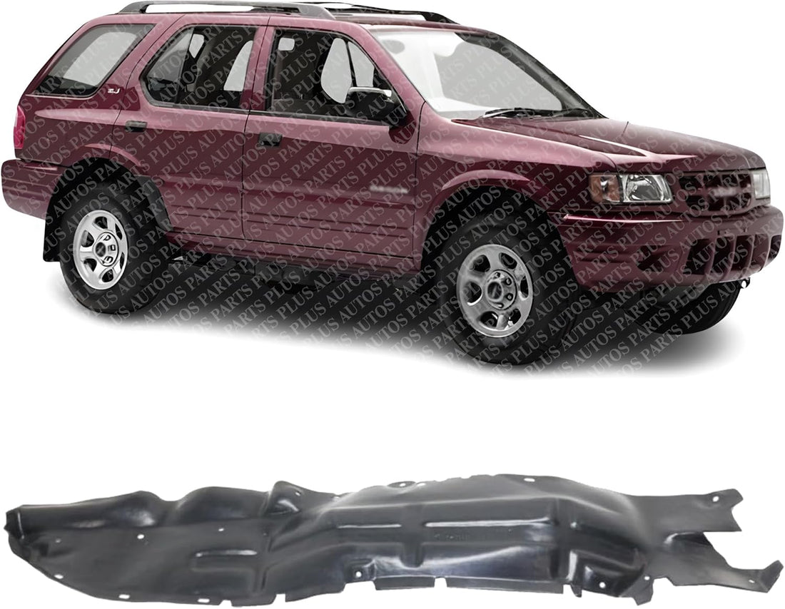 Front Fender Liner Right Passenger Side Direct Replacement Compatible With 1998-2004 Isuzu Rodeo / 1998-2002 Honda Passport IZ1249101 8972404600