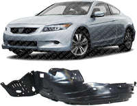 Front Fender Liner Left Driver Side Direct Replacement Compatible With 2008-2012 Honda Accord HO1248131 74150TE0A01